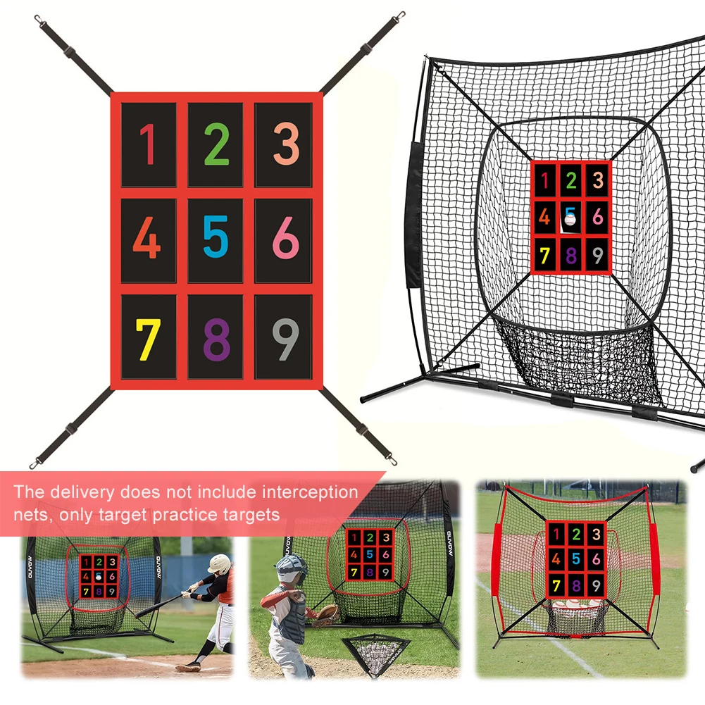 

Pitching Net With Strike Zone Baseball Throwing Net For Practice Baseball & Softball Batting Aid Pitching Strike Zone Target Net