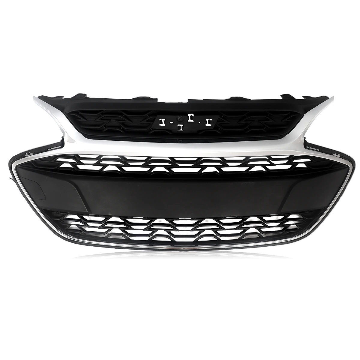 Magickit Grills Fit For Chevrolet Spark 2019 2020 2021 2022 Front Bumper Upper Racing Grille Assembly With Chrome Trim 42687998