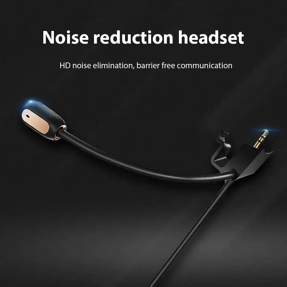 Gaming Headset Microphone Mic 3.5mm Plug Replacement Game Mic Noise Cancelling Cable Boom Microphone for Bose QC35/QC45