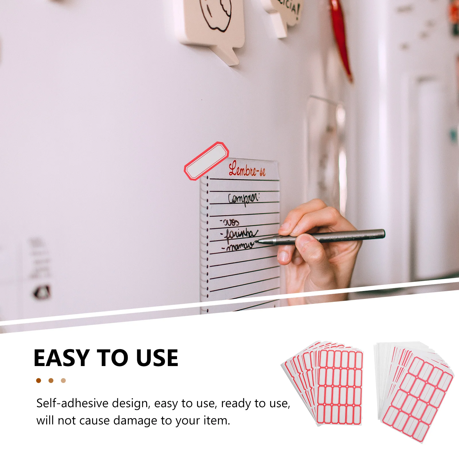 

136 Sheets Food Labels Handwritten Stickers Portable Product Work Accessory Handwriting Office Multi-function Sticky