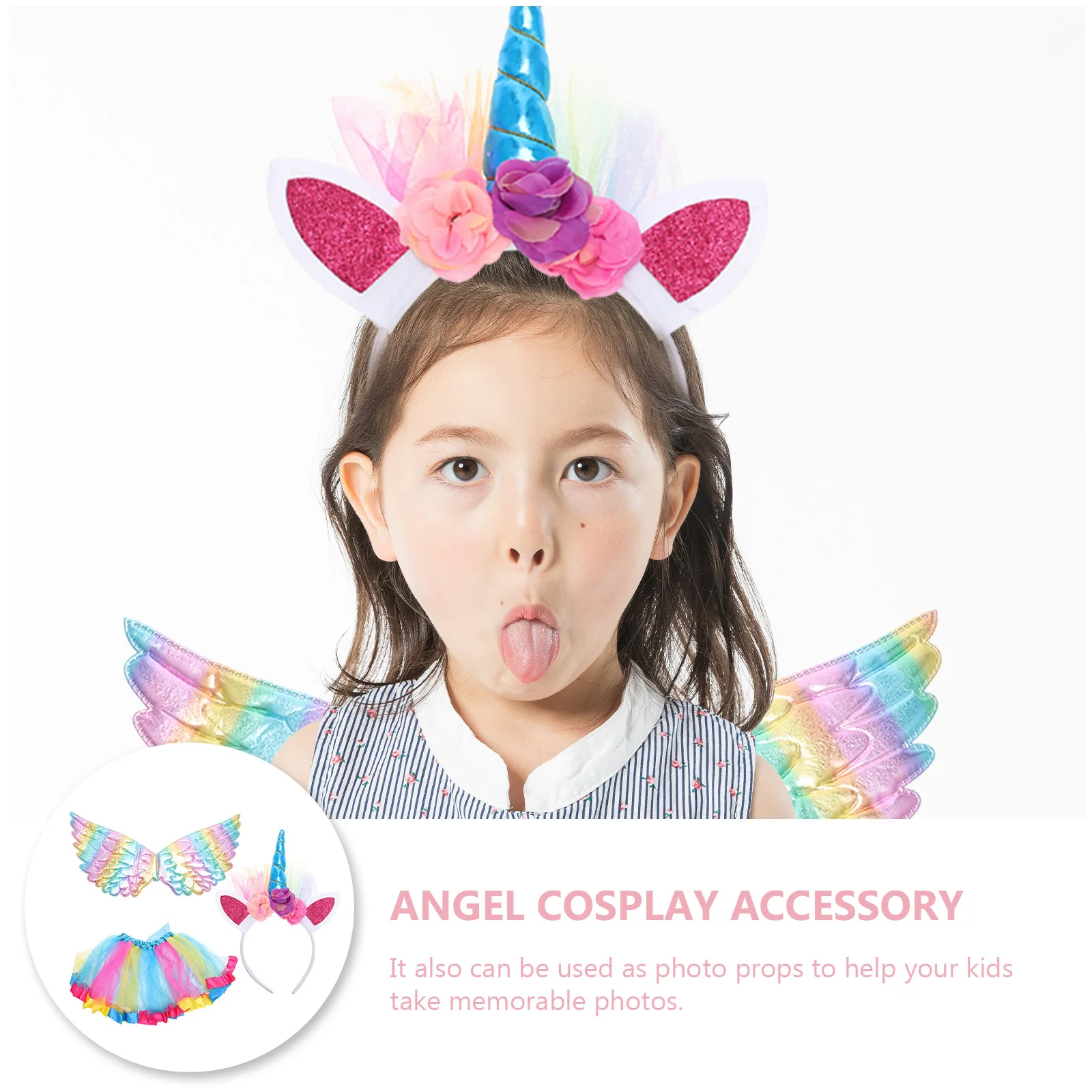 

1 комплект, комплект костюмов, забавная тюлевая юбка, повязка на голову, детская праздничная одежда для выступлений, детское платье для косплея