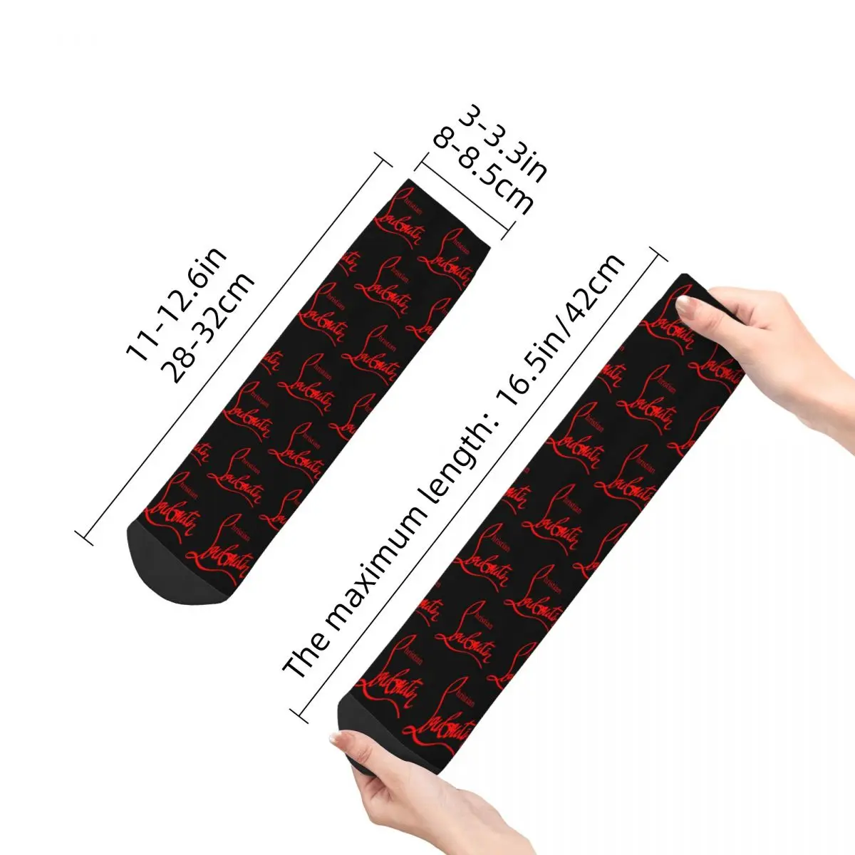 custom Christians High Heels Dress Socks Men Women Warm Funny Novelty Louboutins Crew Socks