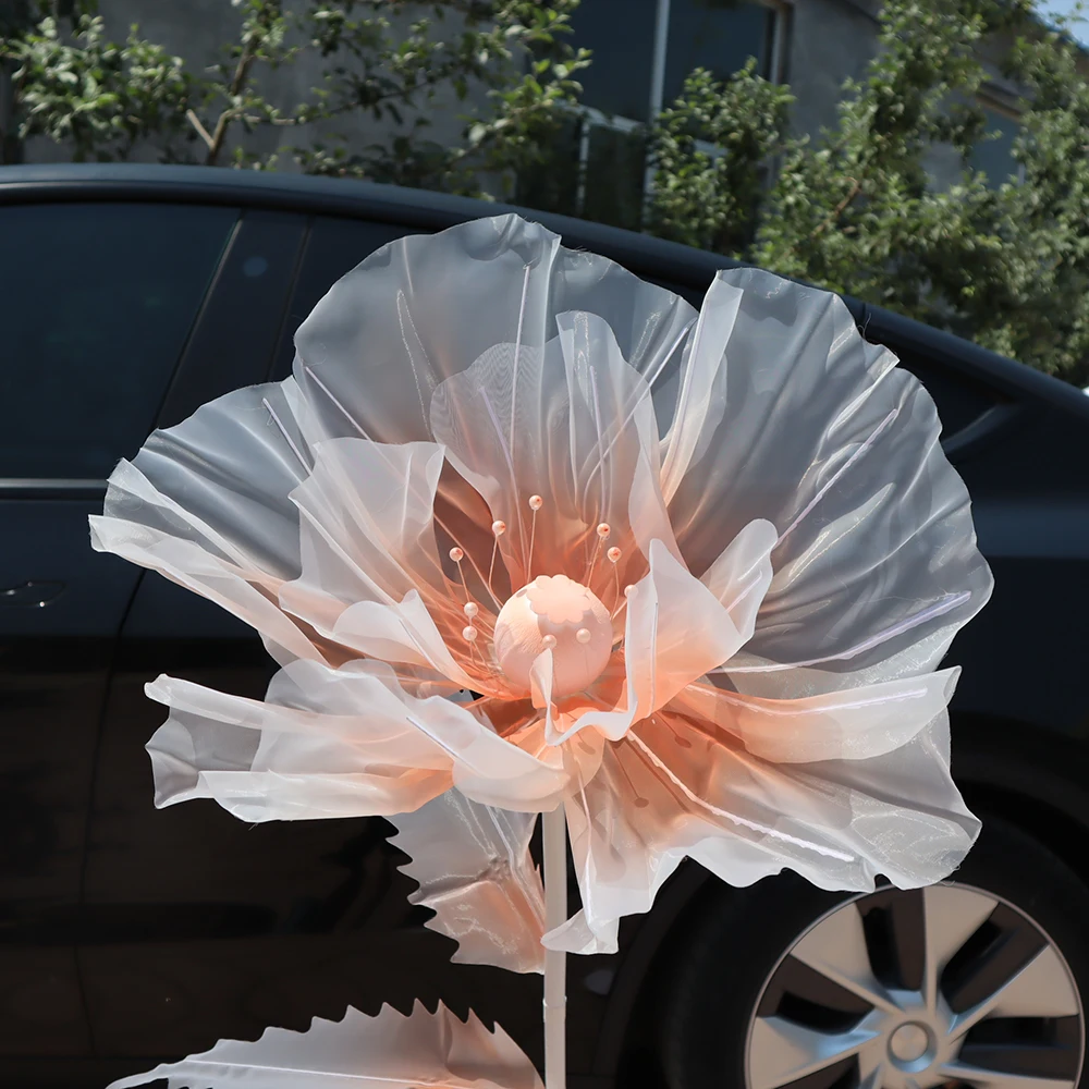 Artificial Silk Gauze Poppy Bouquet, Room Decoration Accessories, Thanksgiving Day, Garden Decors, Fake Flowers, High Quality image 4