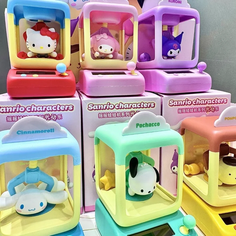

Cute Sanrio Cartoon Anime My Melody Hello Kitty Kuromi Cinnamoroll Rocking Crystal Machine Series Figure Ornaments Holiday Gifts