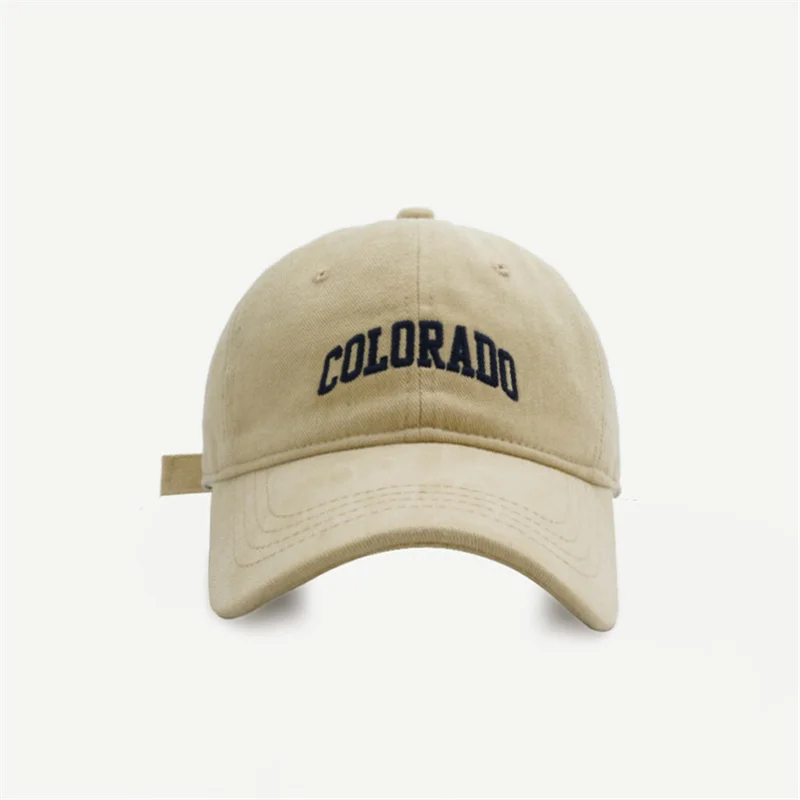 New COLORADO Embroidery Spring Women Lady Girls Baseball Hats All-match Autume Outdoor Boys Baseball Caps 2024 Unisex Travel Hat