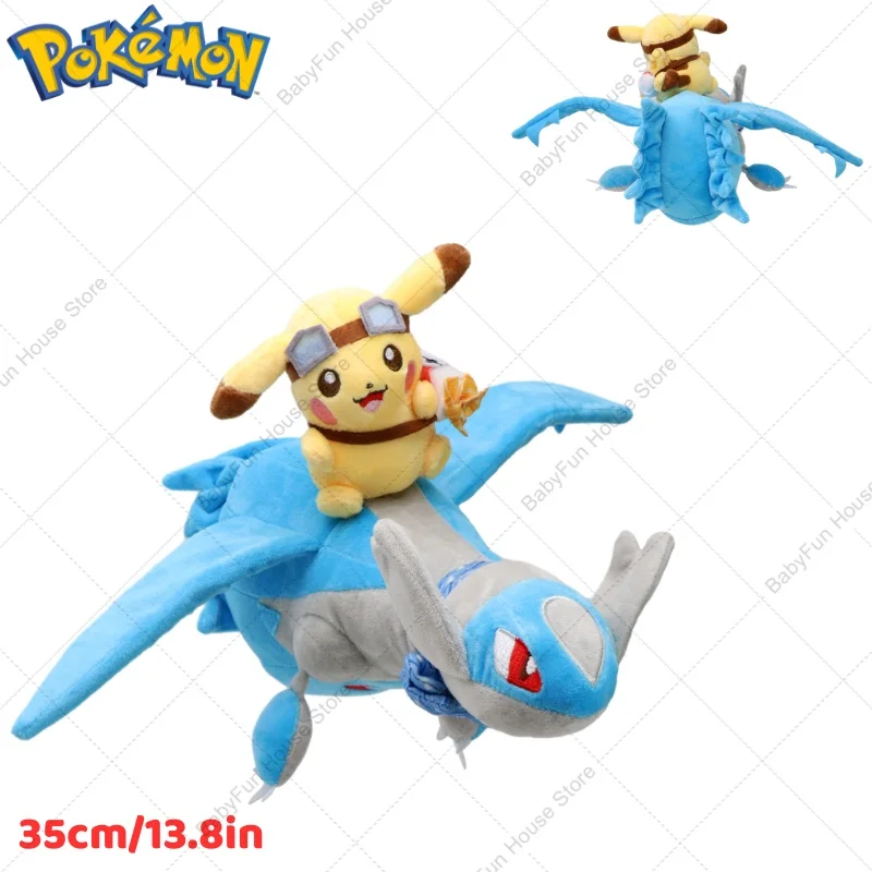 Pokemon Shiny Latios Latias Kawaii Plüschtiere Niedliche Anime Pikachu Lapras Stofftiere Peluche Puppen Geburtstagsgeschenke Kinder