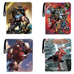 400pcs/900pcs Card Album Book Anime Marvel Spider Man Iron Man Thor Collection Card Zipper Game Cards Binder Holder kids Gift