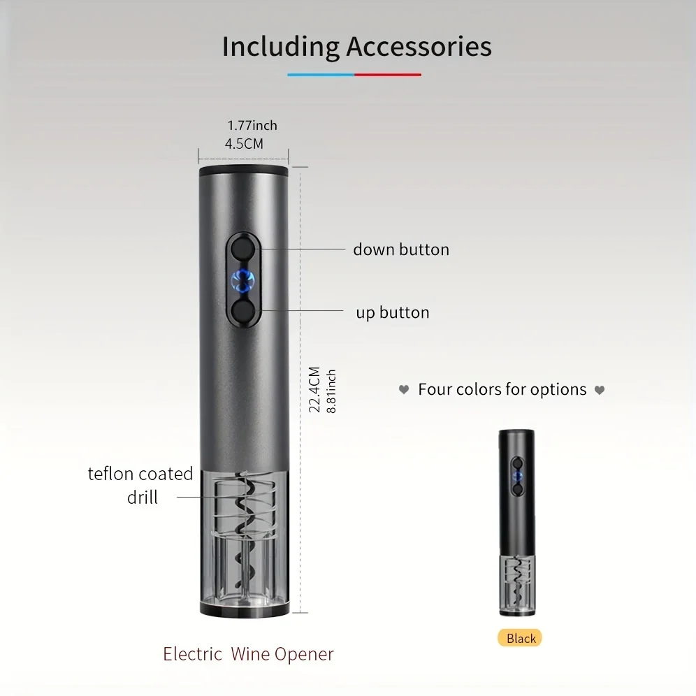 ワイン栓抜きセット,ホイルカッター,エアレーター,真空保存機,簡単に開けてお気に入りのアイテムを保存