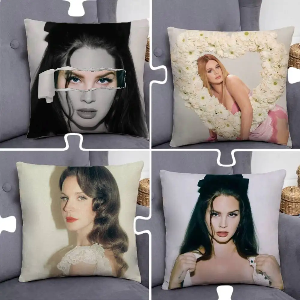 L-Lana Singer D-Del Rey Pillow Case Pillowcase Home Sofa Cushions Car Cushions Pillowcover Office Pillowshell Pillow