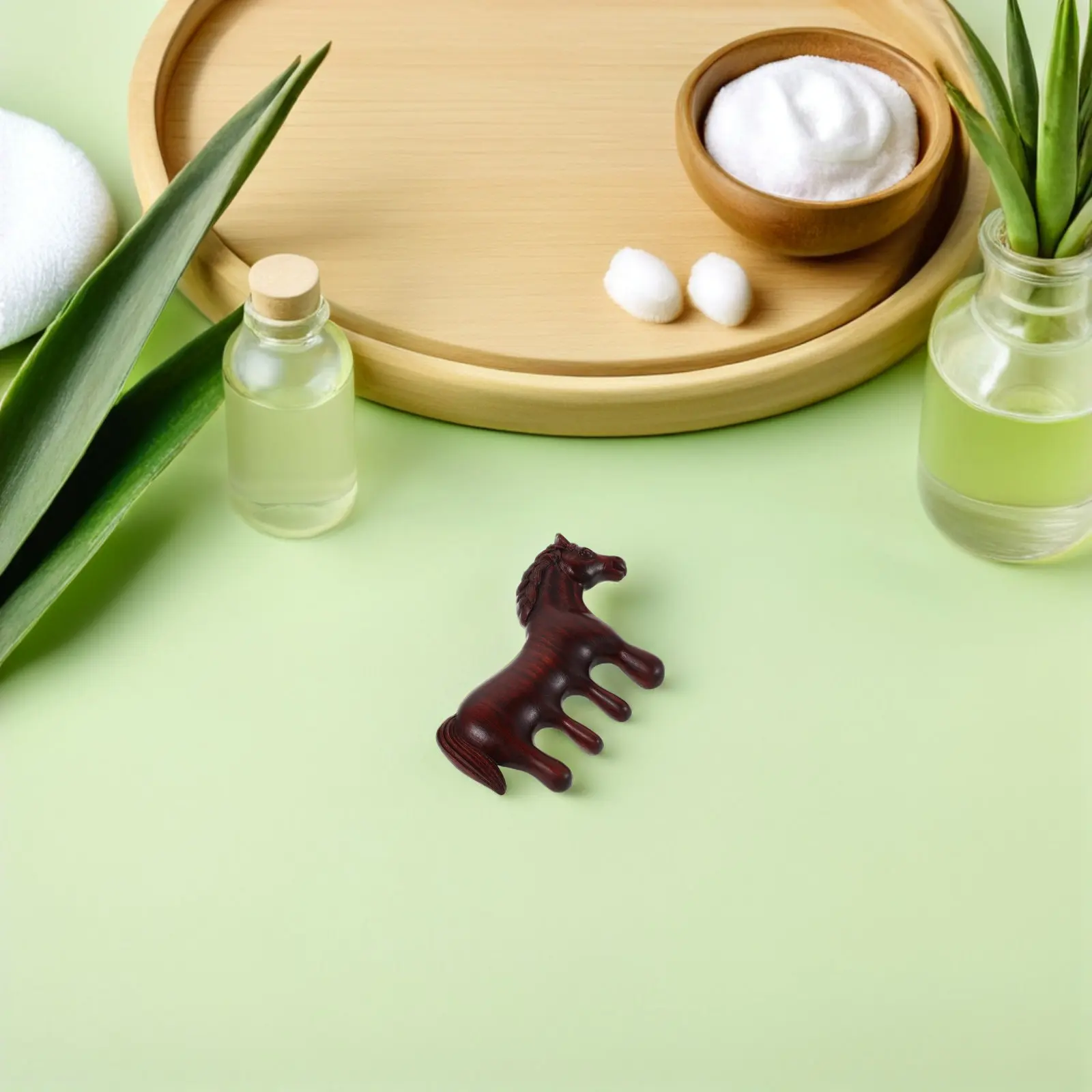 Wooden Massager Comb Vibrant Unicorn Horse-Shaped Scalp Relaxation Comb Portable Wedding Birthday Spring Festival Party Souvenir