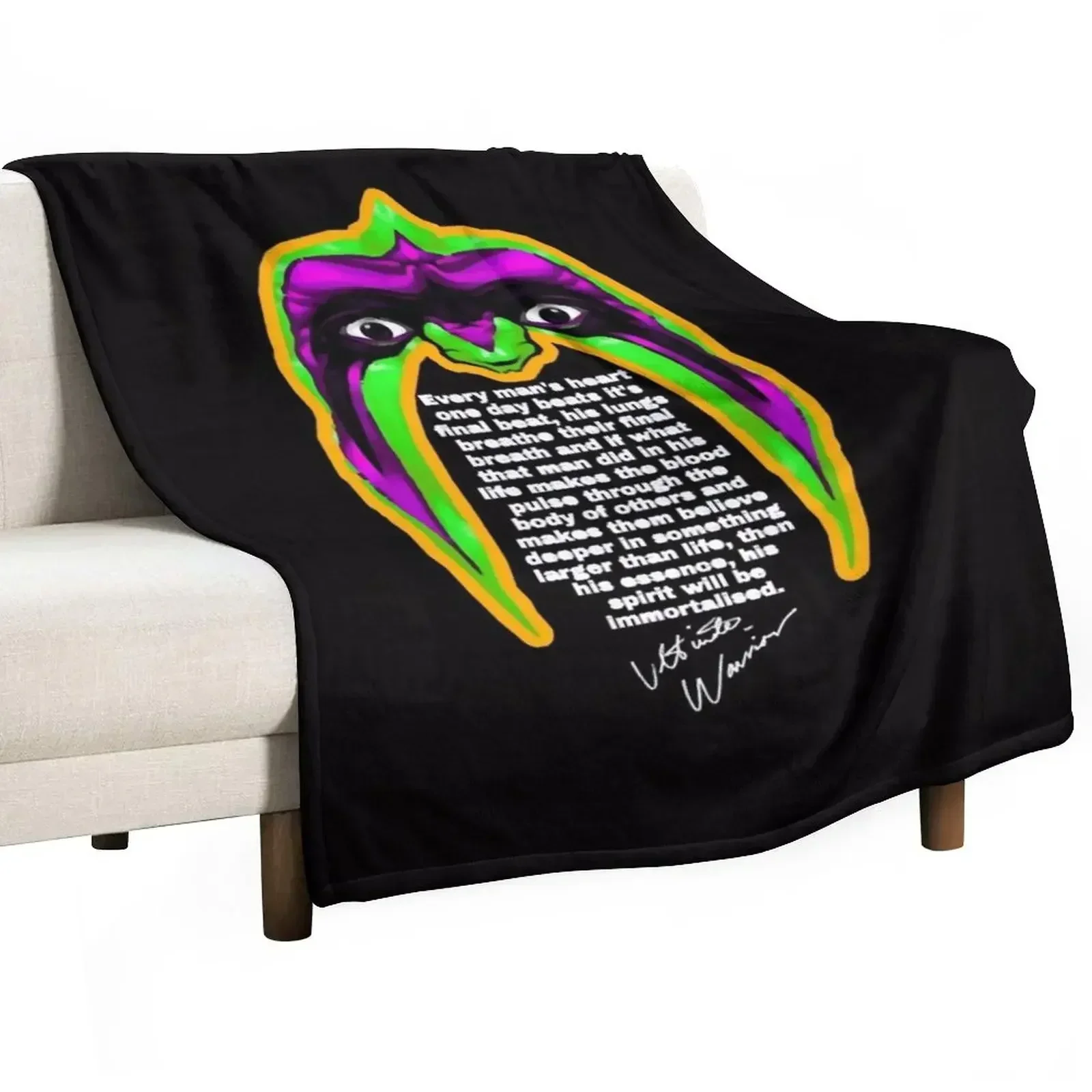 Warrior Immortal Throw Blanket Beach Furrys Luxury Thicken Soft Plush Plaid Blankets For Bed Luxury Designer Blankets