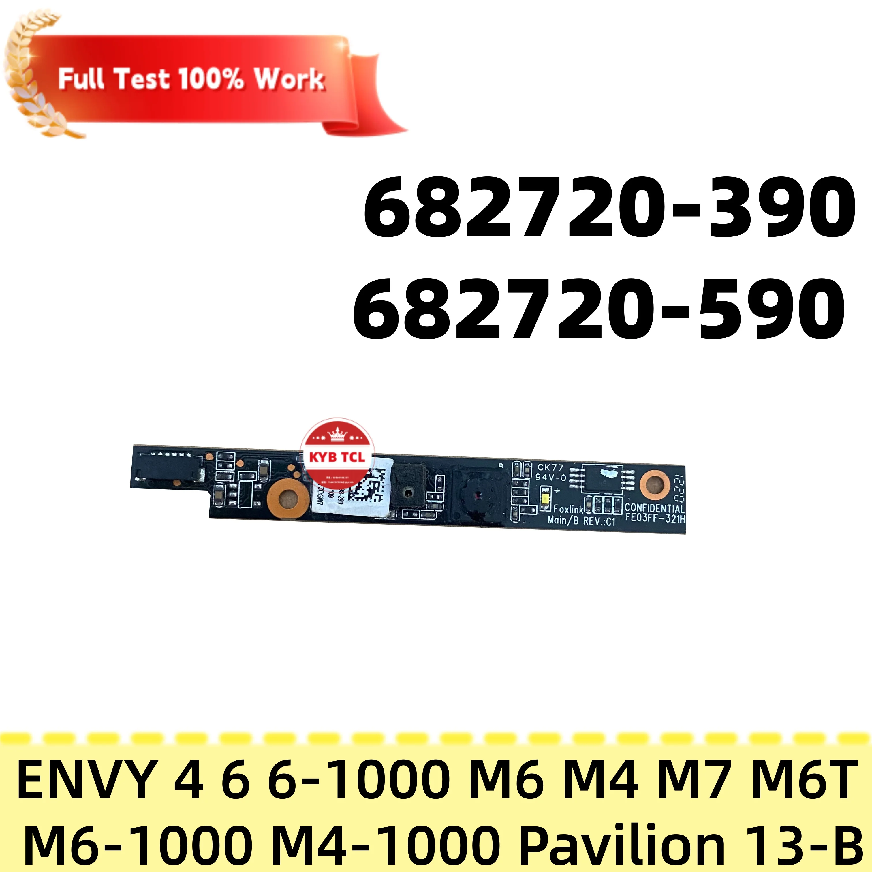 Cámara web 682198-280 682198-510 682198-330 682198-130 para HP Pavilion 10-E G6-2000 G7-2000 G4-2000 G4 G6 G7 Compaq CQ58 650 655 2000
