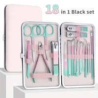 7/12/18 pcs Nail Clipper, Rainbow Chameleon Manicure Nail Kits, Stainless Steel Professional Pedicure Set, Nail Scissors