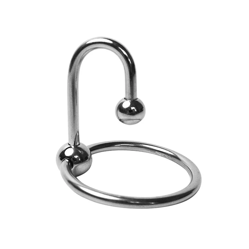 

Stainless Steel Penis Rings Lock Cock Ring Delay Ejaculation Scrotum Ball Stretcher Erection Cockring Sex Toy for Man Rings