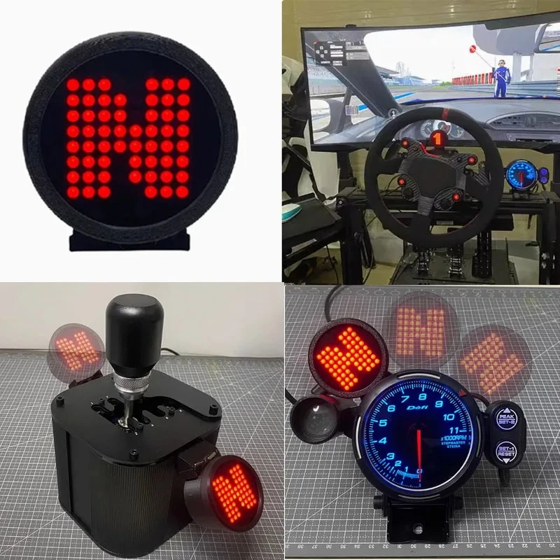 Sim Racing Dashboard Gear Lights Display Instrument for Shenli Kesha Dust Horizon Thrustmaster MOZA