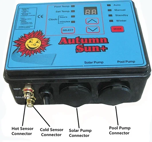 

automatic manual solar controller for swimming pool heating system