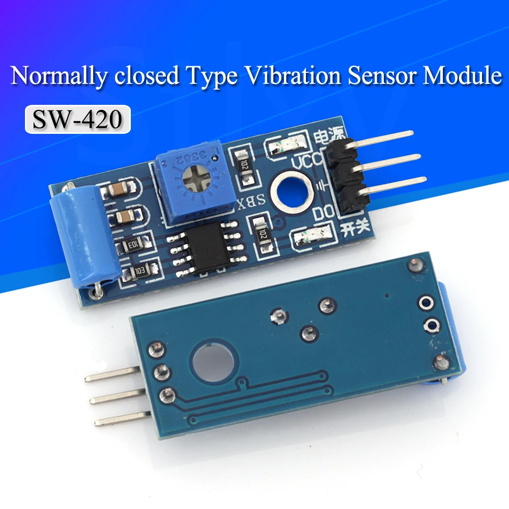 

1/5/10Pcs Normally closed type vibration Sensor Module Alarm sensor module Vibration switch SW-420 For Arduino