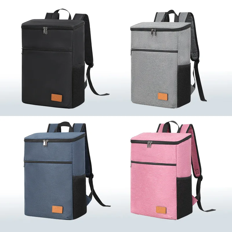 Large Capacity Fashion Cooler Backpack with Thickened Aluminum Foil Lunch Bag for Picnic Outdoor on Sale Simple Design