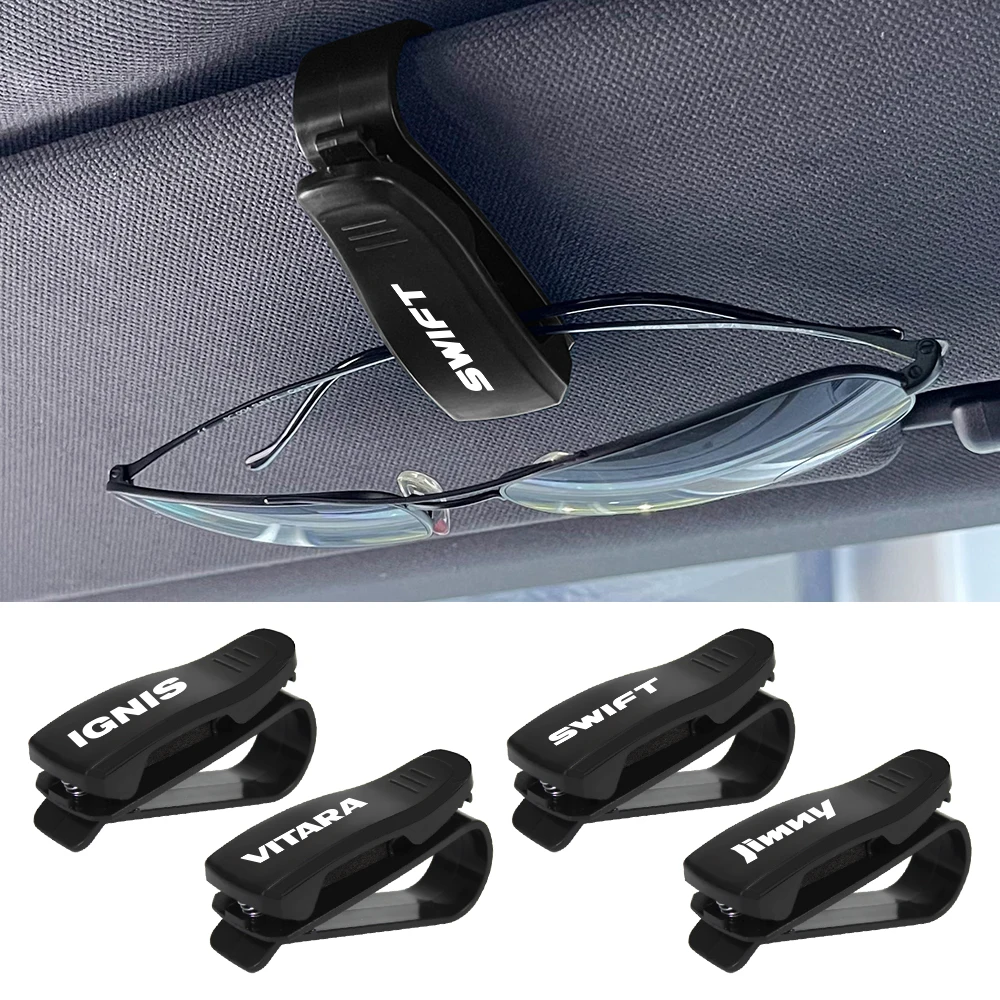 For Suzuki Samurai Jimny Swift Grand Vitara Ignis Alto Baleno Celerio Ertiga Ciaz Car Glasses Holder Clip Auto Accessories