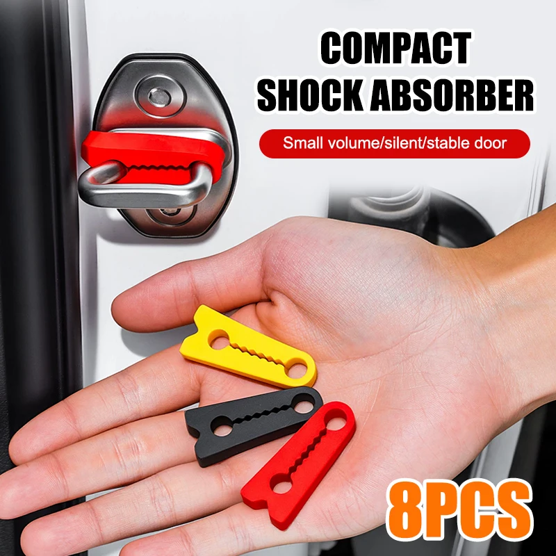

8pcs Sound Damper Car Door Lock Buffer Universal Deadener Seal Shock-Absorbing Protector