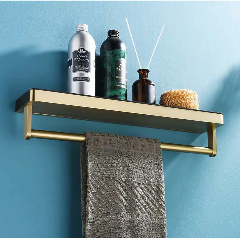 304 الفولاذ المقاوم للصدأ إضافة حامل ورق المرحاض الذهبي المصقول على الحائط للحمام