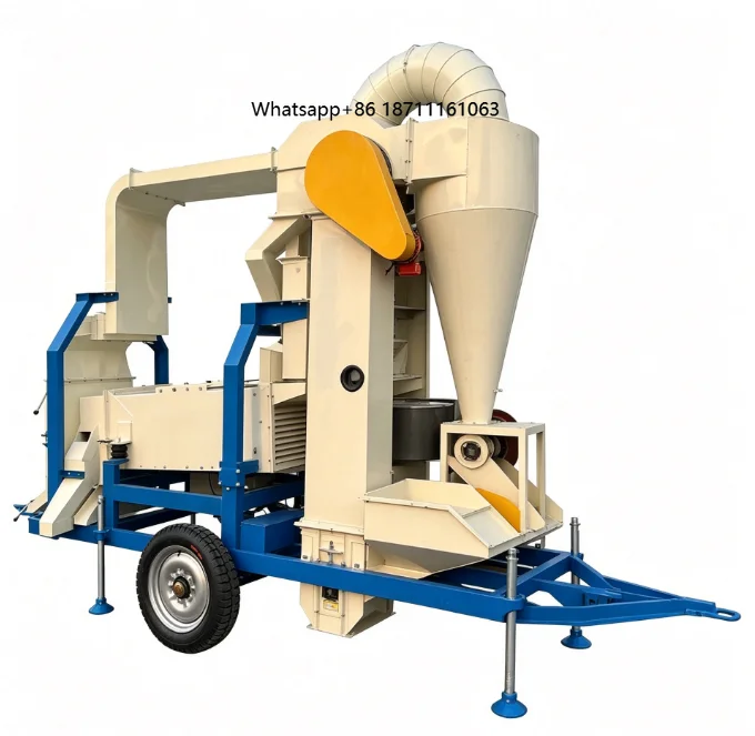 Mobile Combined Automatic Grain Seed Sorting Cleaning Machine for Sesame Rice Soybean