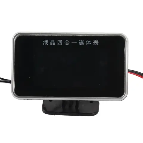 4 in 1 Car Instrument LCD Digital Display Oil Pressure Voltage Water Temperature Fuel Gauge 9-36V Automotive Accessories 8 best sales autometer gauge - №6
