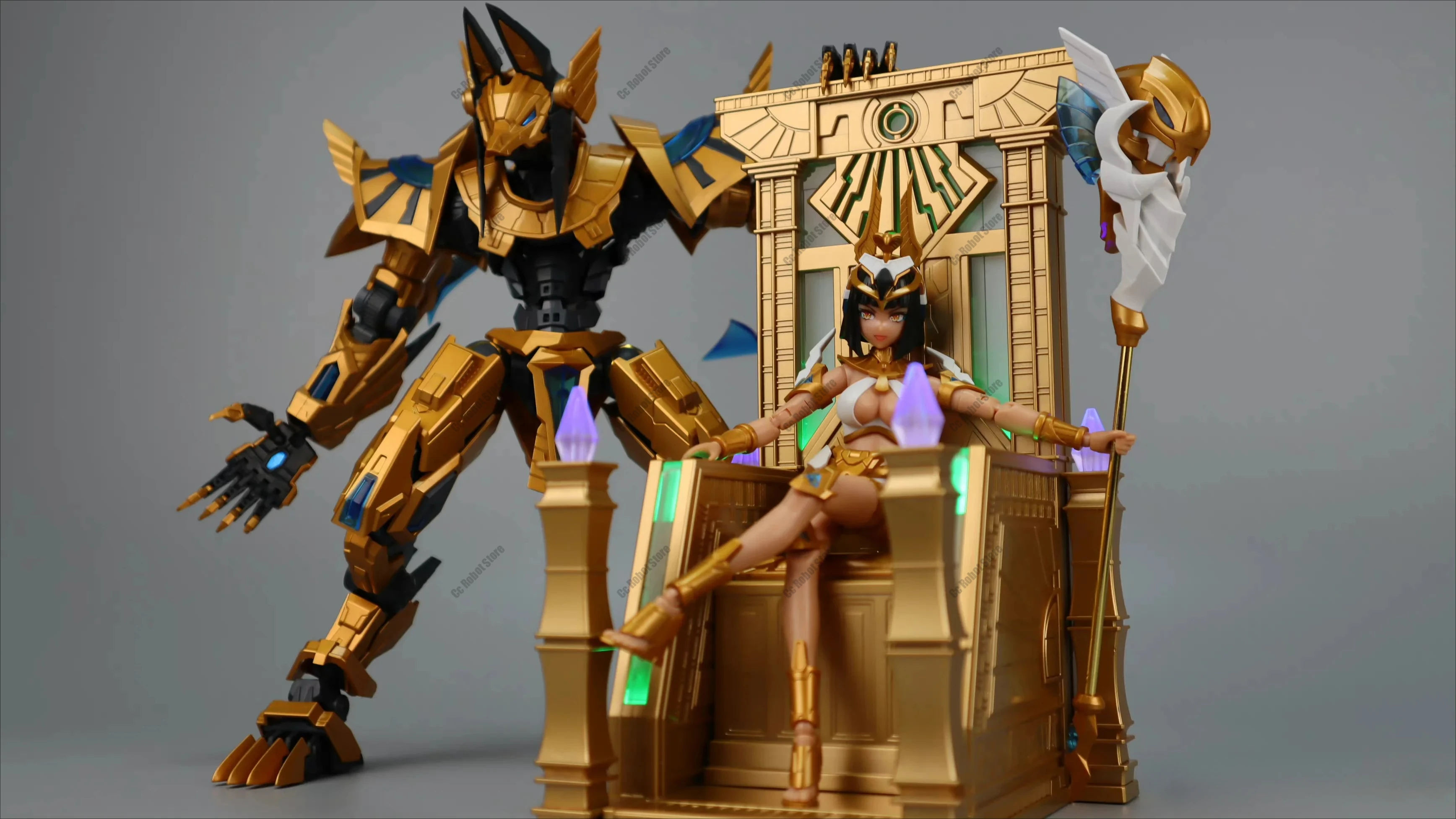 [มีสินค้าในสต็อก] ฟิกเกอร์ MS General Kunitron Mecha Gundam Girl Egypt Throne ของสะสม แอคชั่นฟิกเกอร์ ของขวัญวันเกิด