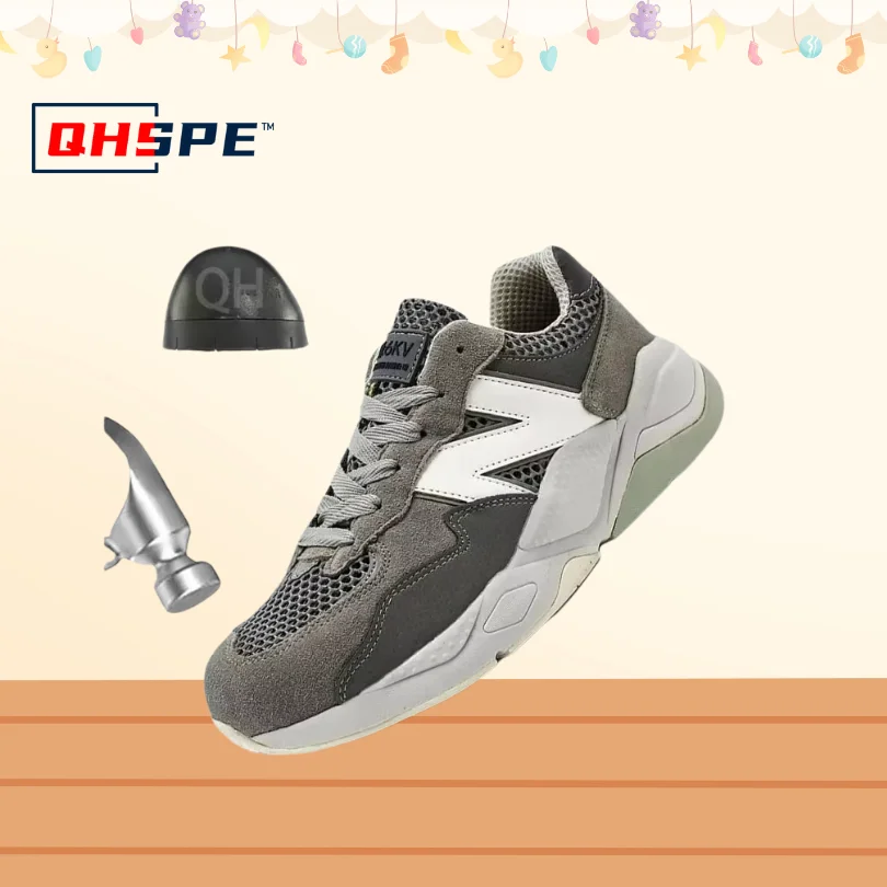 

Lightweight Steel Toe Safety Shoes - Kevlar Anti-Smash & Anti-Pierce, Soft Sole Protective Work Boots for Labor
