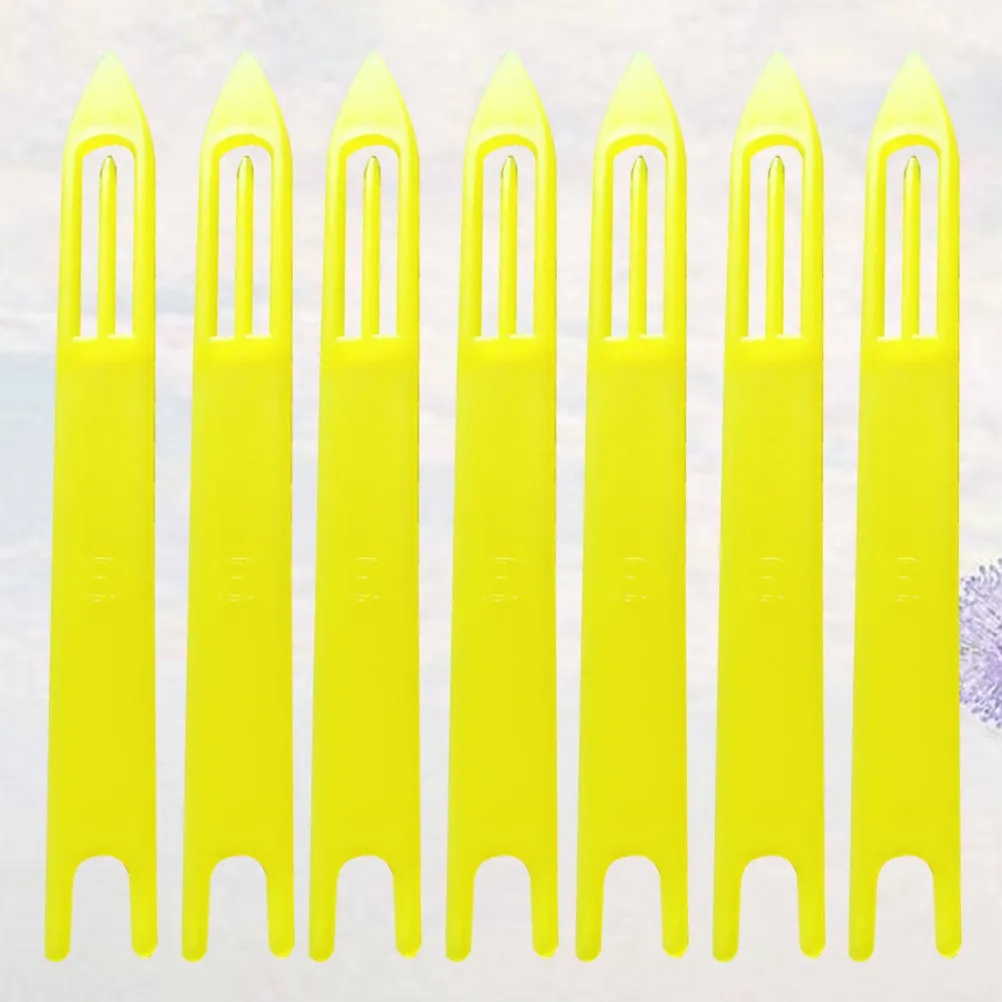 30Pcs High-Quality Net Knitting Shuttle Tool for Fishing Net Repair Craft Netting DIY Sewing Accessories Yellow 1x13.8cm