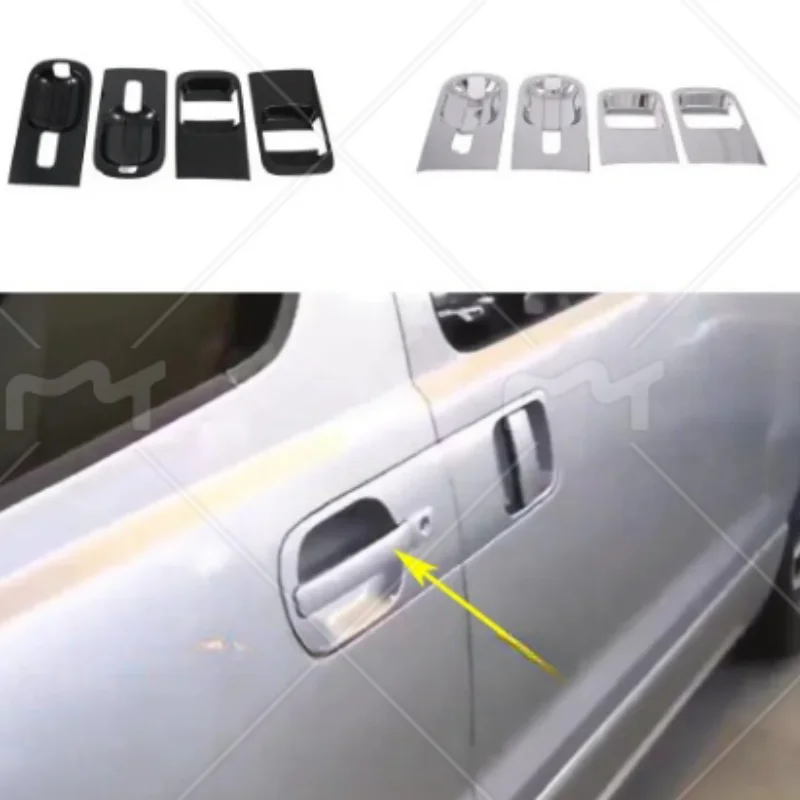 

Glossy accessories chrome silver car side door handle bowl CUP cover trim for ALL-NEW Hyundai H-1 H1 Grand Starex 2018 2019 2020