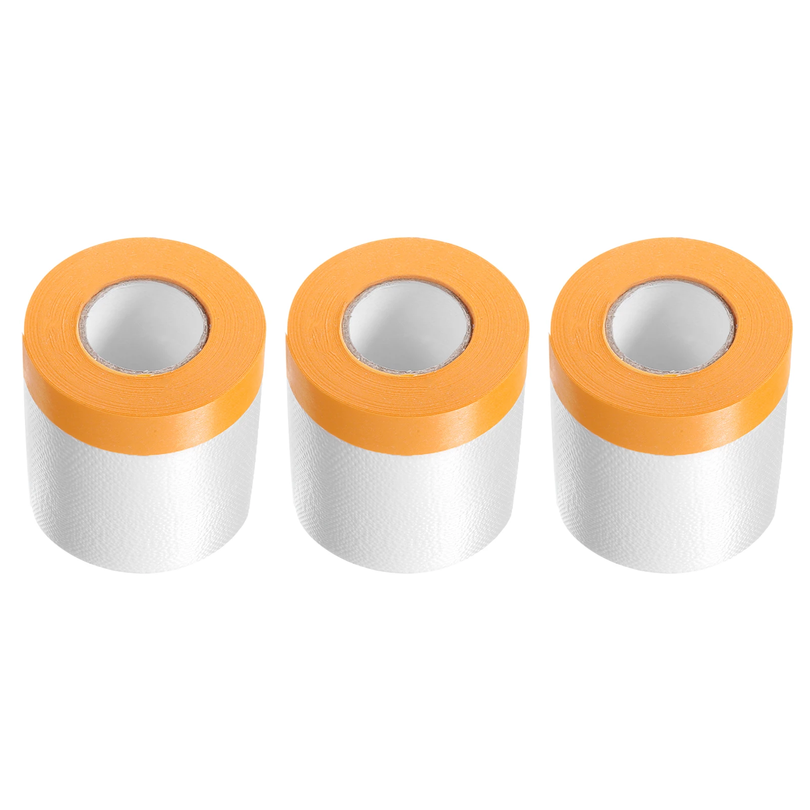 3/6/12 Rolls 20M Pre-Taped Masking Film Tape and Drape Painters Plastic Drop Cloth Film with Tape Plastic Sheeting