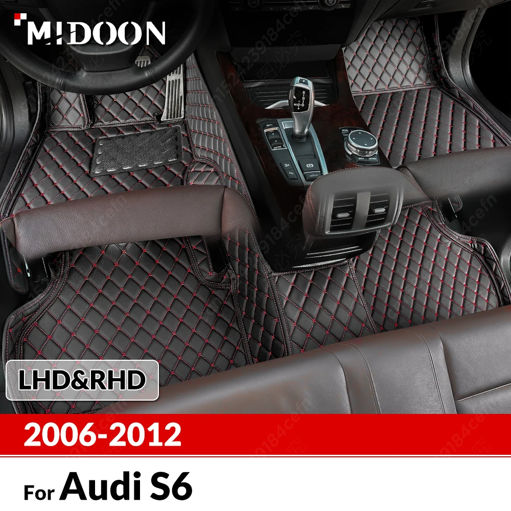 

Автомобильные коврики на заказ для Audi S6 2006-2012 11 10 09 08 07, автомобильный ковер, детали интерьера, аксессуары, защитные