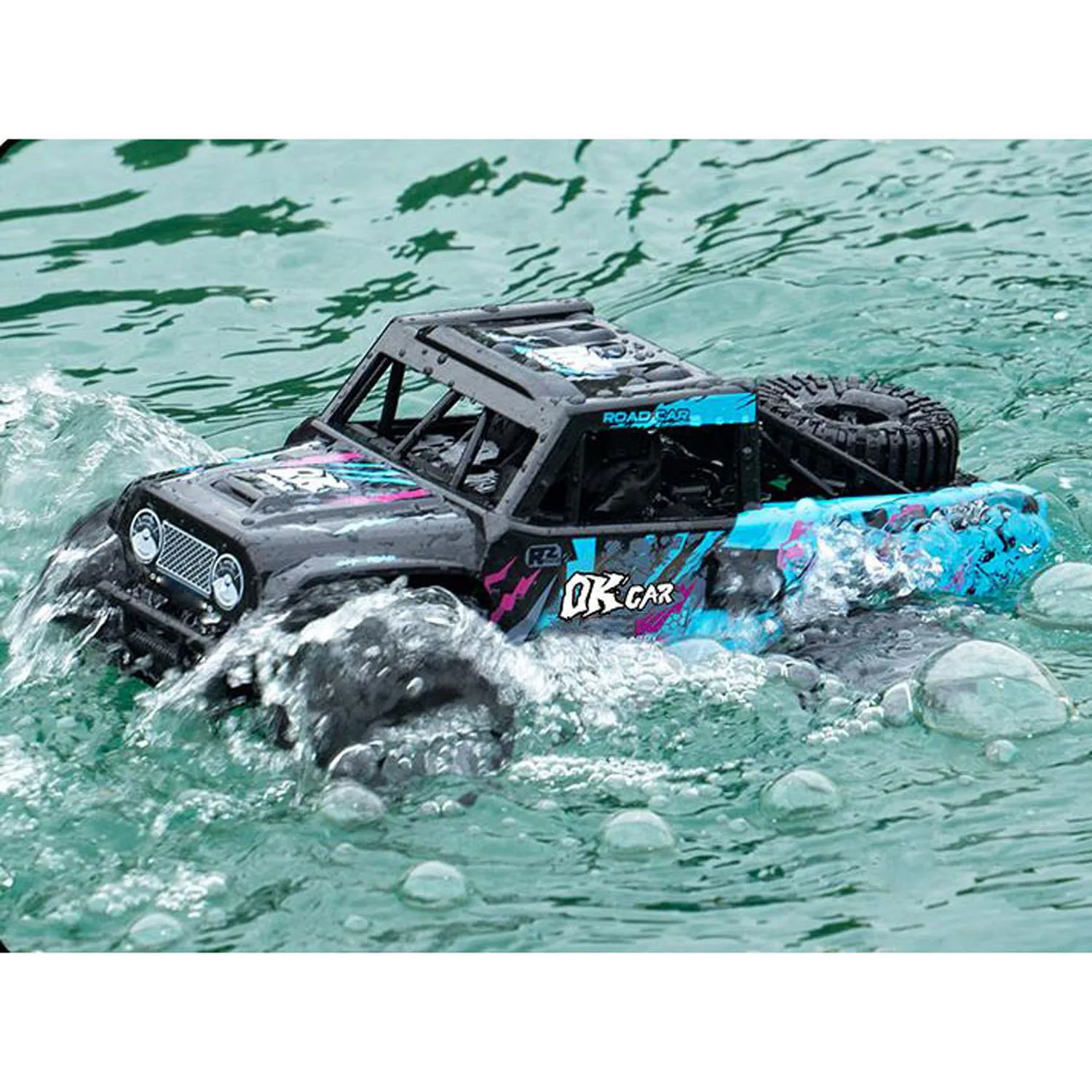 

1：18 4*4 RC Off Road Vehicle RTR 2.4G Remote Control Crawler Q191 Amphibious All Terrain Controlled 360 Rotation Stunt Car Model
