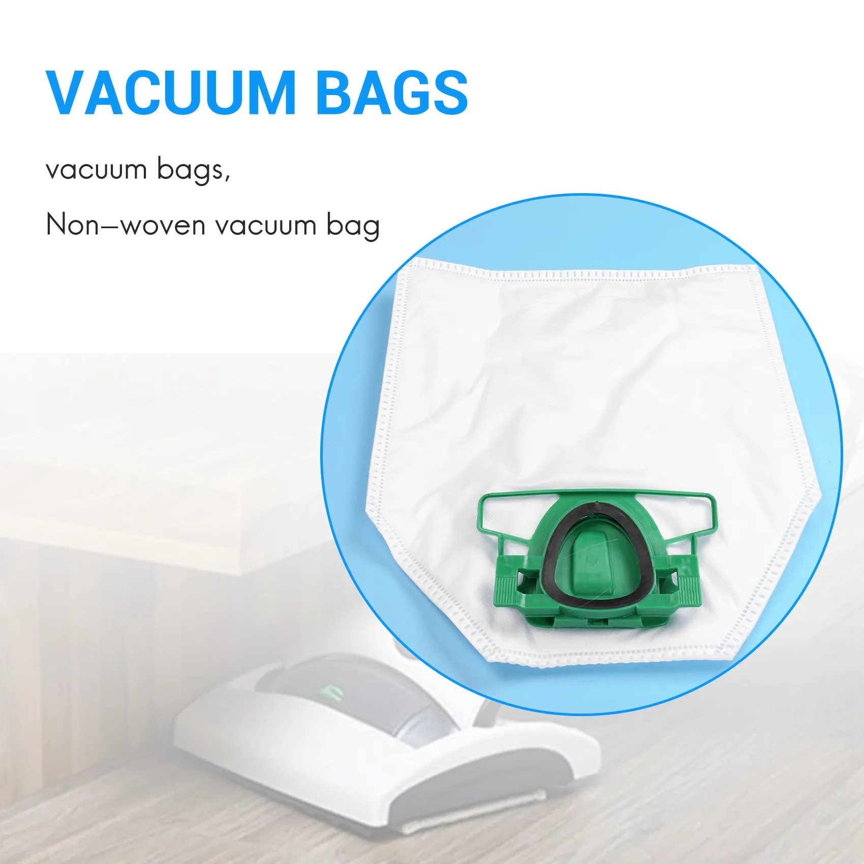 Bolsa de polvo para Vorwerk Kobold VK200, FP200, 12 paquetes