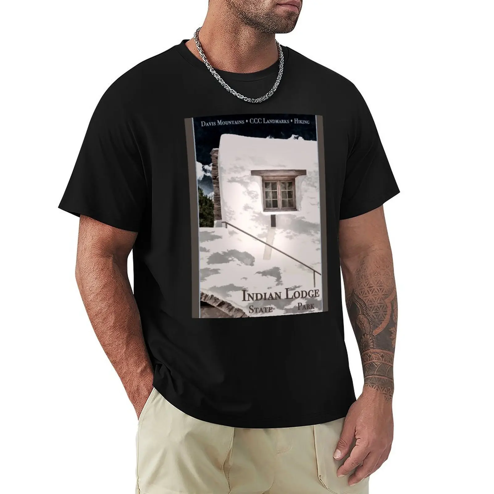 Indian Lodge State Park - TX T-Shirt t shirt man casual T-Shirt