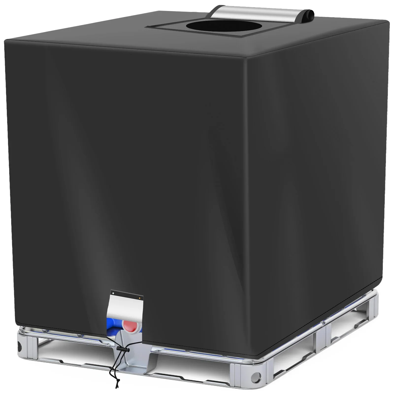 

IBC Tote Cover 257 галлонов 1000 л водонепроницаемый защитный чехол для бака 210D ткань Оксфорд пылезащитный уличный садовый водный чехол