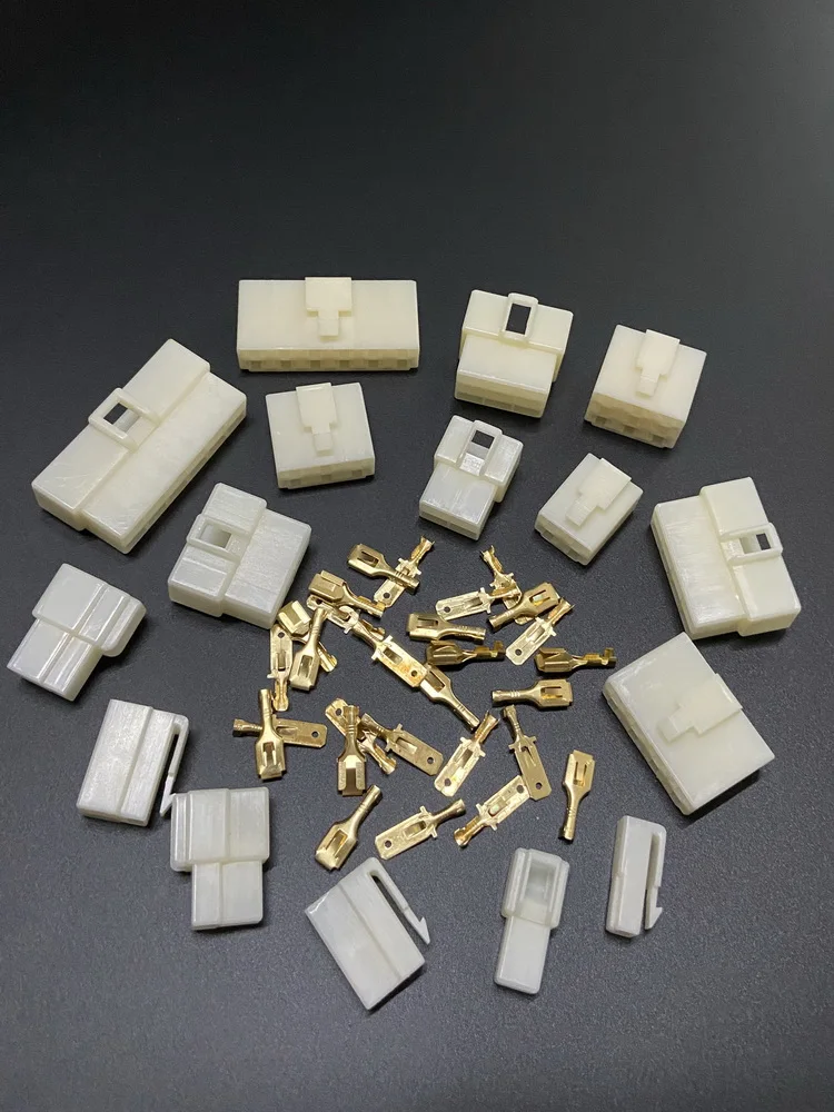

Model 6.3-1P 2P 3P 4P 6P 8P 9P 12P 14P Plastic Shell Brass Wire Connectors Plug And Socket Quick Docking Crimping Terminal