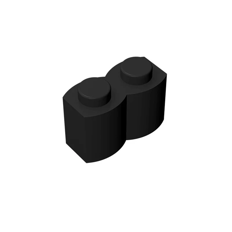 50 Stück 30136 Modifizierter Ziegel 1 x 2 mit Holzprofil, Ziegelsammlung, modulares GBC-Spielzeug für technische MOC-Bausteine – Detail 8