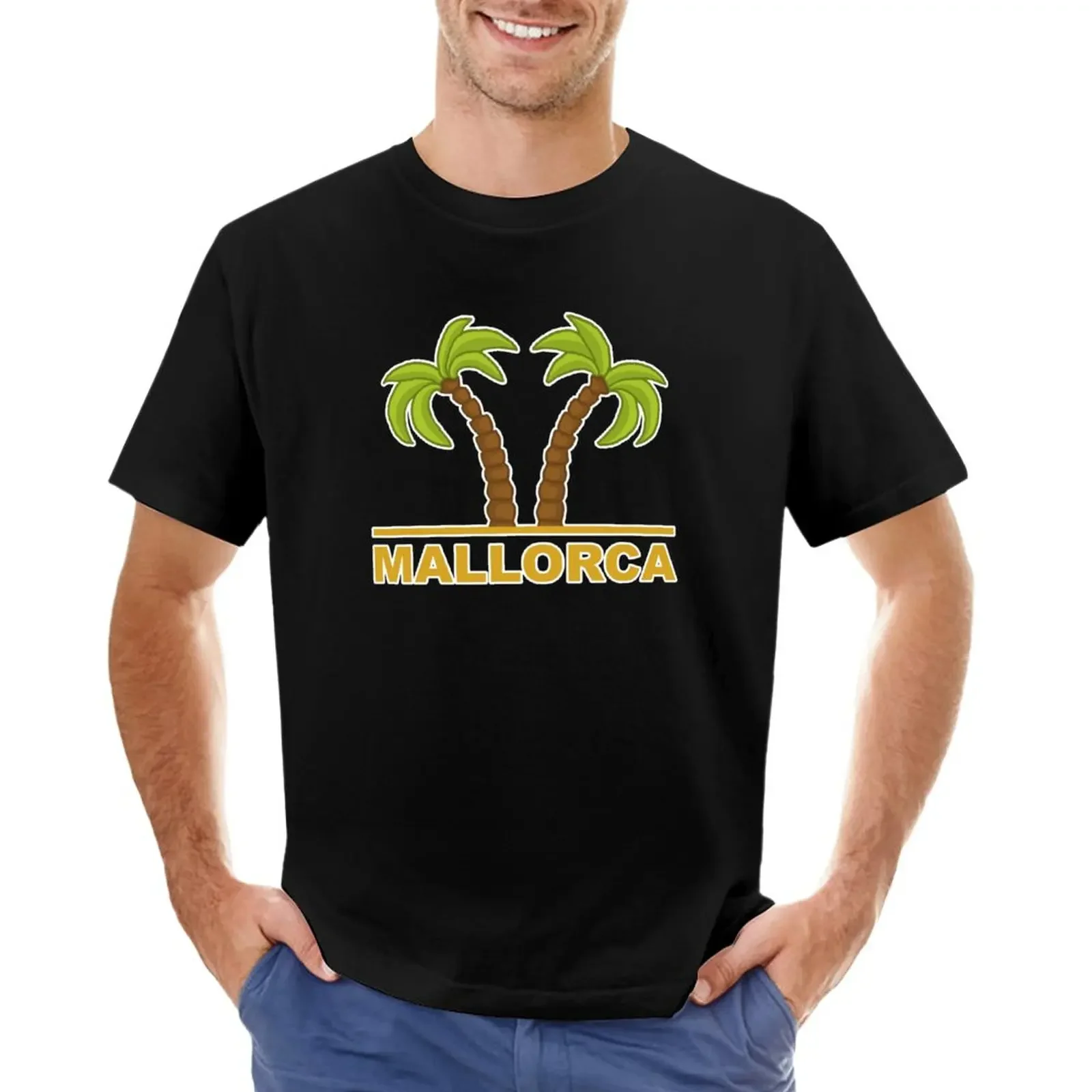 

Mallorca, palm trees, island T-Shirt plain blanks funny t shirts for men