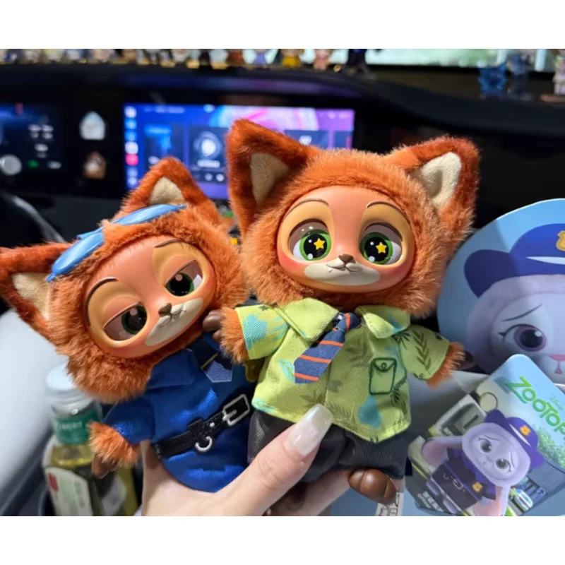 뜨거운 디즈니 Zootopia 시리즈 플라스틱 고무 플러시 장난감 어린이 팬을위한 블라인드 박스 생일 선물