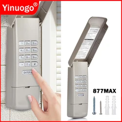 877MAX Wireless Keypad Keyless Garage Door Opener Entry System 376LM 377LM 877LM 971LM 977LM 878MAX Remote Control