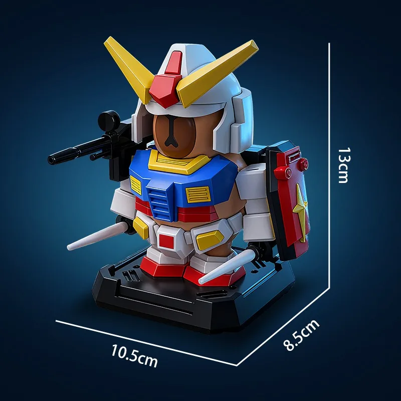 Rx-78-2 كابيبارا تجميع نموذج اللعب المفاصل المنقولة زينة للأقزام روبوت Mecha أطقم نماذج اللعب الهدايا #3
