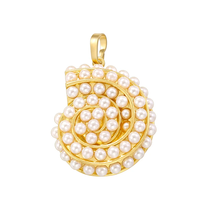 ZHUKOU Summer Ocean Style Pendant Pearl Inlaid Shell Starfish High Quality Bohemian Women\'s Jewelry Accessories: VD1497-1499