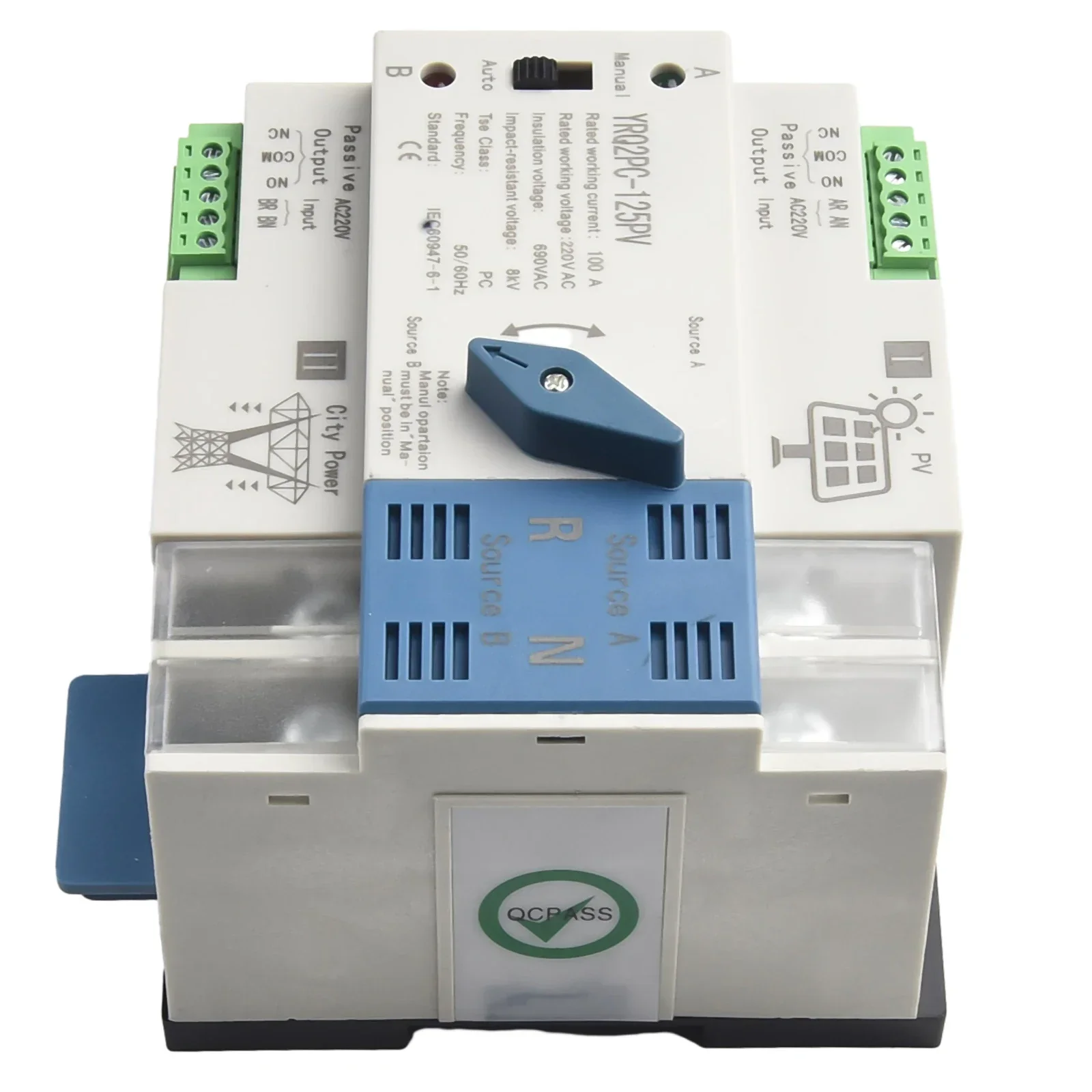 

Совершенно новый резервный переключатель, солнечные аксессуары, AC110-230V, автоматический резервный переключатель, прочный для солнечной/PV двойной мощности