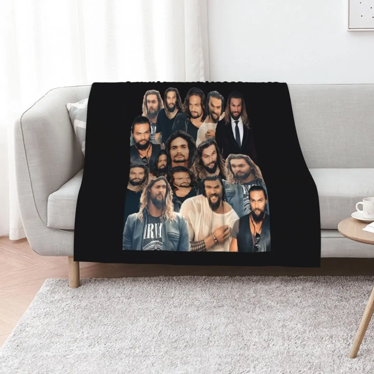 

Jason Momoa, ORIGNAL Willow Days, Jason Momoa Collage Classic Throw Blanket Softest Vintage Flannels Luxury Thicken Blankets