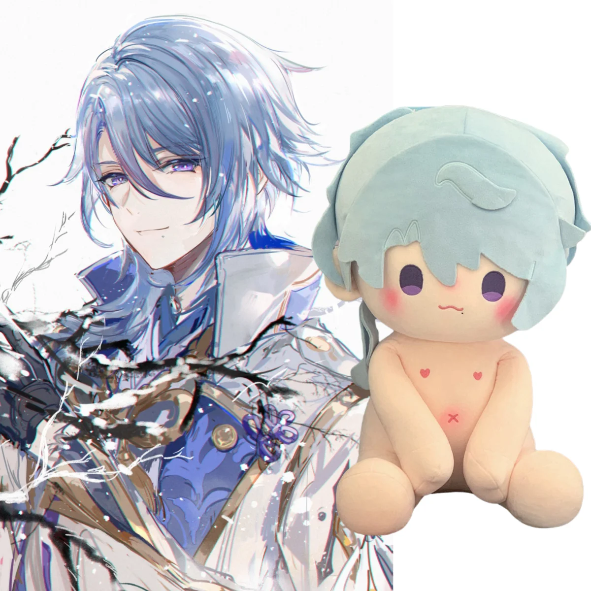 

Genshin Impact плюшевая игра MIHOYO Tartaglia кукла Kamisato Ayato хлопковая игрушка с костями мягкий подарок для детей друг