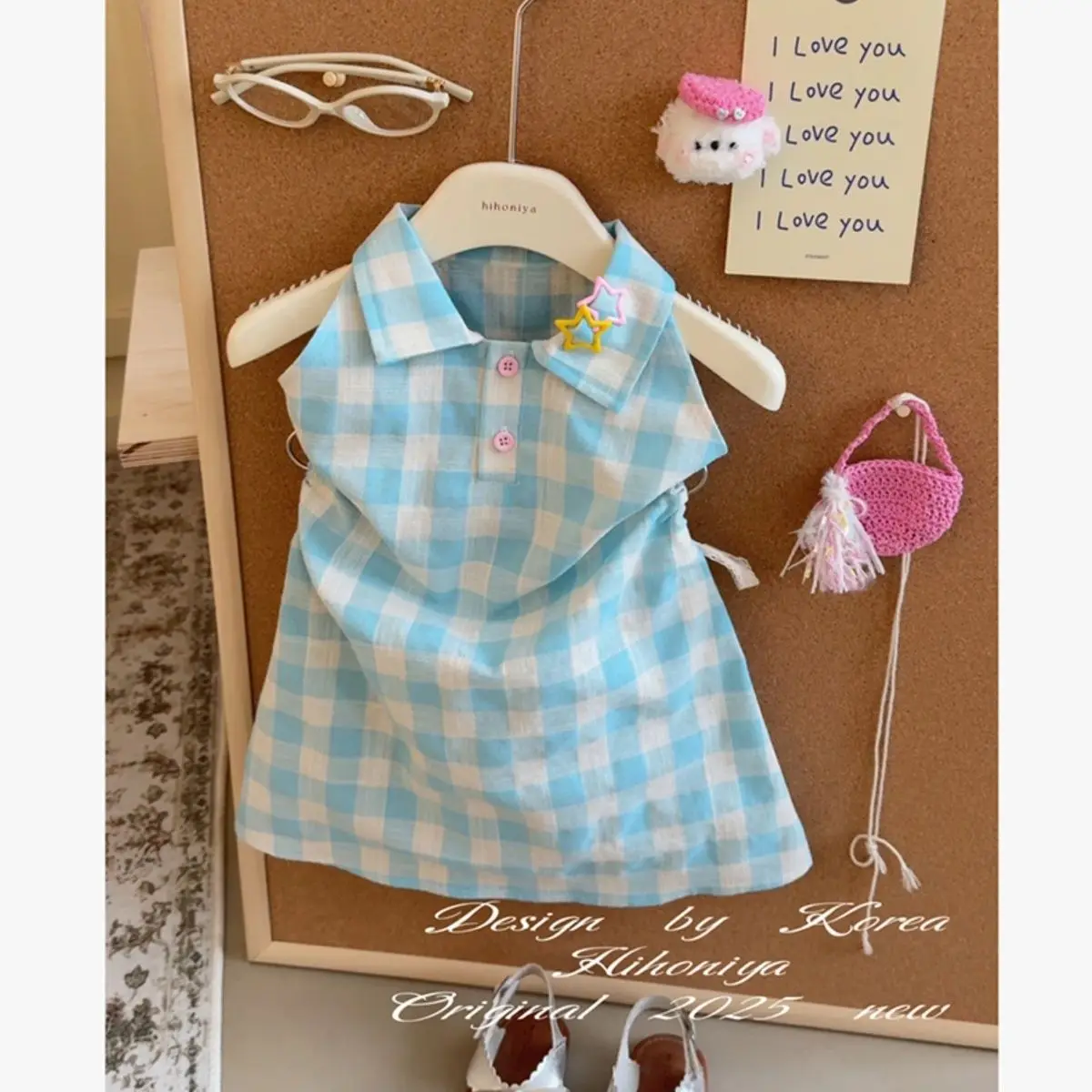 

Girls Skirt 2025 Summer New Children's Clothing Korean Wind Girl Baby Sweet Playful Plingham Petticoat Casual Simple Daily