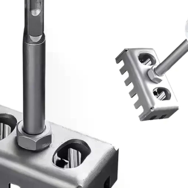 

Square Drill Hole Opener Electric Hammer Hole Expansion Plumber Electrician Wall Slotting Installation Socket Tool Accessories