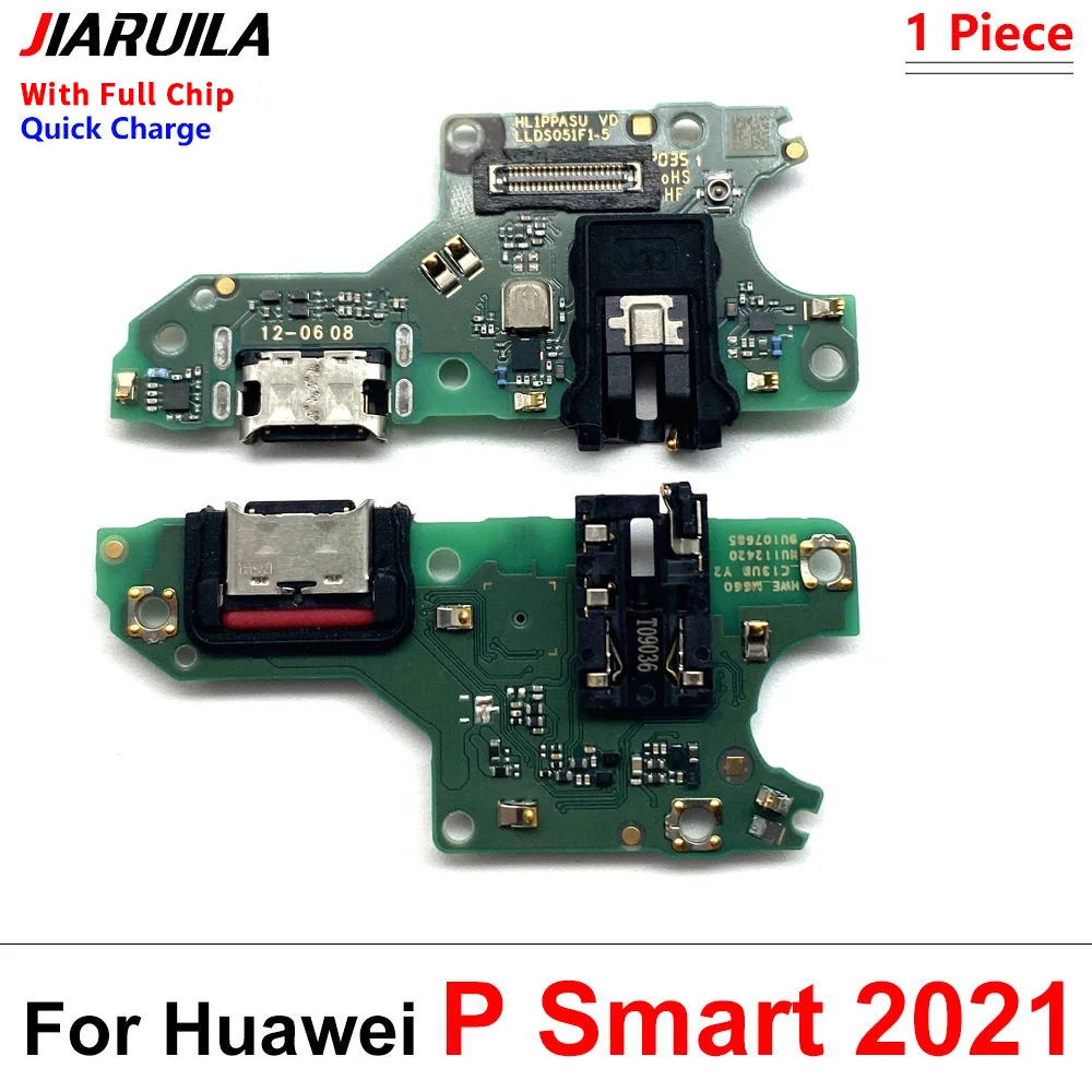 New For Huawei P Smart 2019 / P Smart 2021 USB Charger Port Jack Dock Connector Charging Board Flex Cable With Mic Microphone